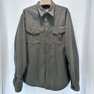 Hurley Freedom Movement Jacket Men’s Lg‎ Military Green Canvas Field Coat Lined